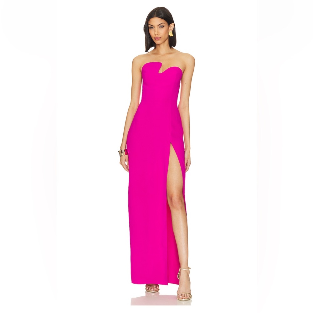 Amanda Uprichard X Revolve Strapless Puzzle Gown - NWOT